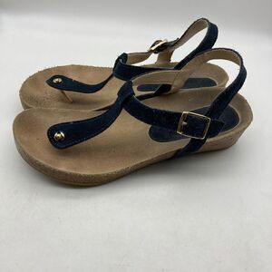 Cordani Blue Suede T-strap Sandals Size 38/7,5 Made in Italy